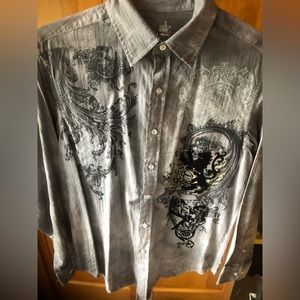 Helix Mens M Button Down Shirt